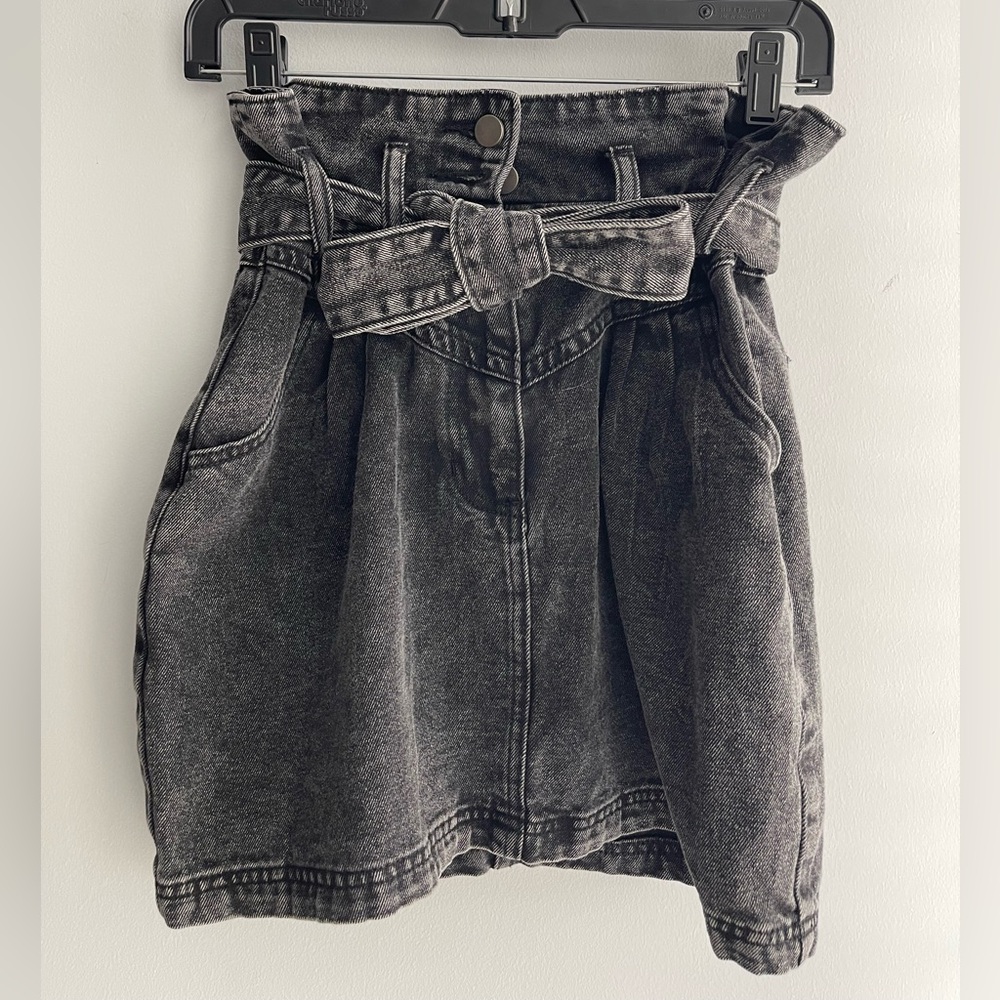 Gilli Charcoal Denim Skirt